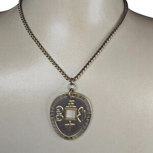 Stephan & Co Women's Trendy Brass Plated Oriental Pendant Necklace NWT